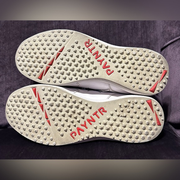 PAYNTR X-001 White Gray Spikeless Golf Shoes Sneakers Waterproof Men’s Size 12 - Picture 8 of 10